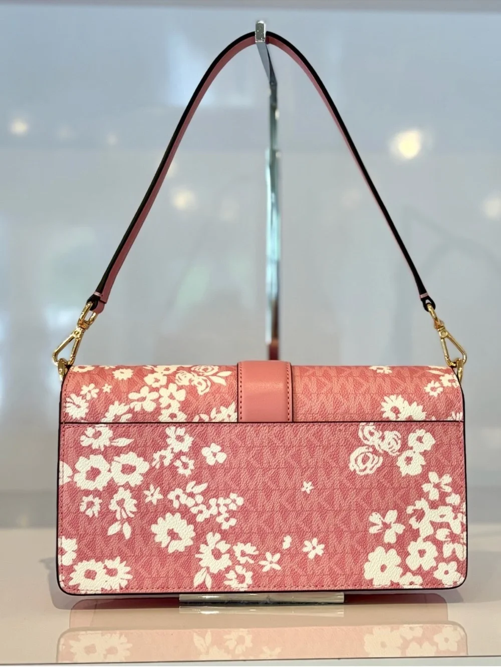 Michael Kors Greenwich Medium Printed Signature Logo Convertible Shoulder Bag